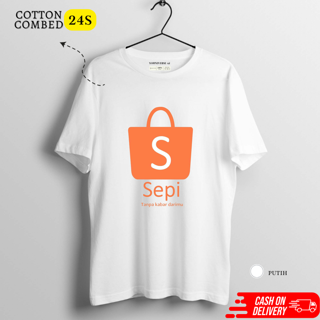 PROMO KAOS PLESETAN LOGO ShopeeLOGO LUCU / Kaos Plesetan Lucu Logo Shopee