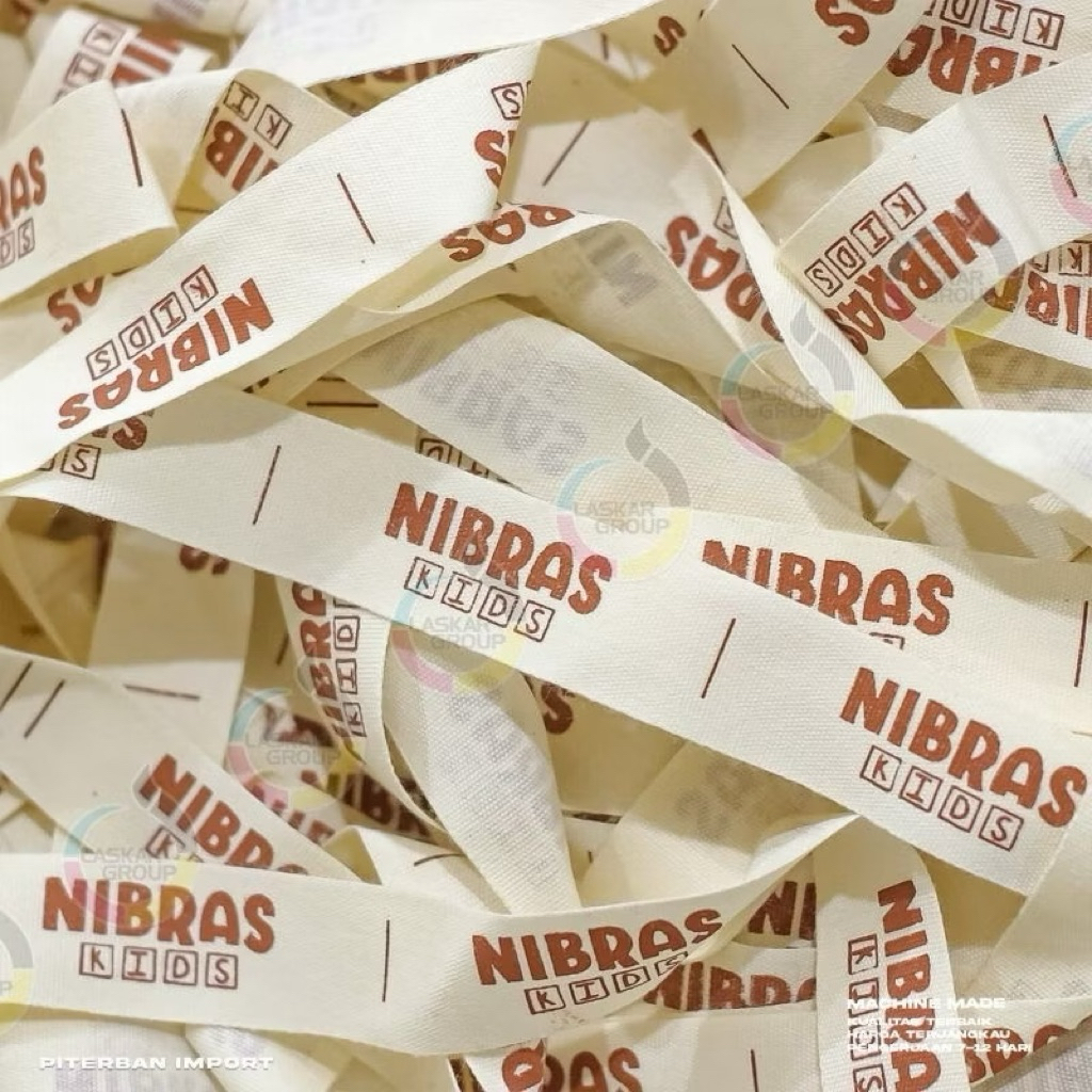 

Label Hijab / Label baju / Label Woven Damas suntitute