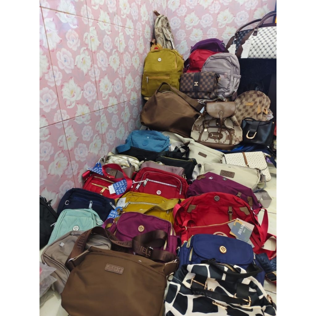 Tas Wanita Selempang Aolong dan Jhelshi original Bahan Premium
