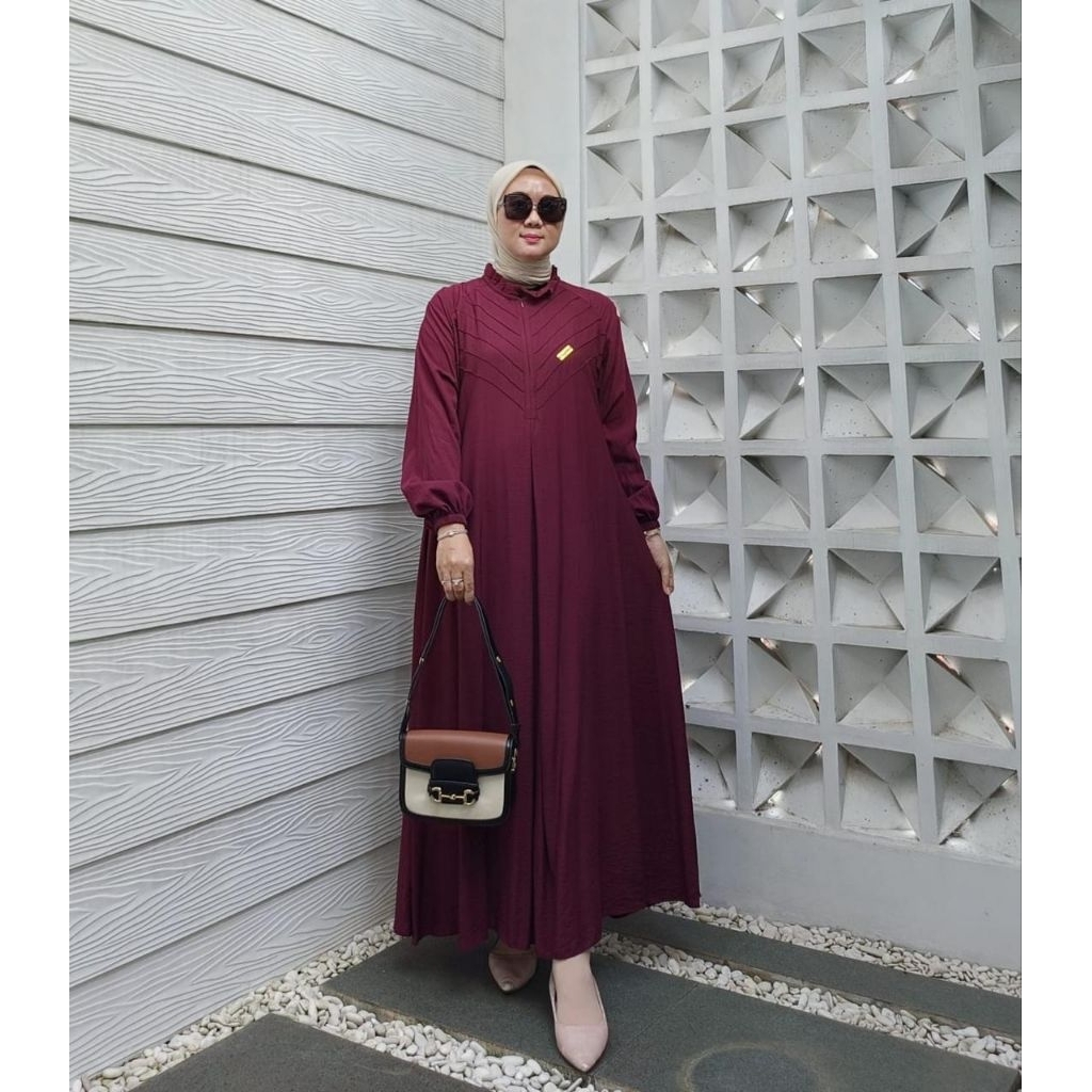 Shanum dress/Gamis kondangan/Gamis adem/ootd