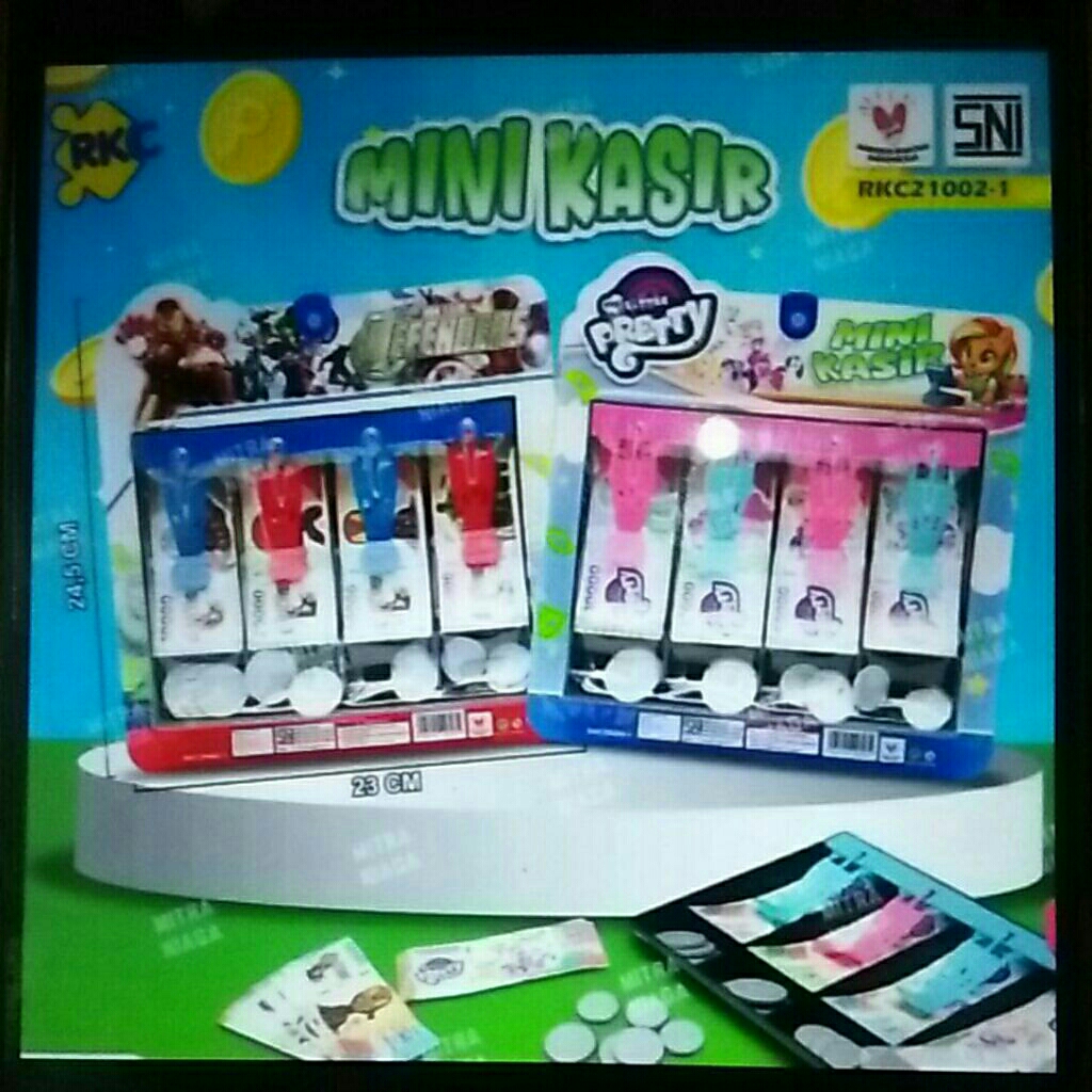 mainan anak kasir kasiran uang kertas& koin