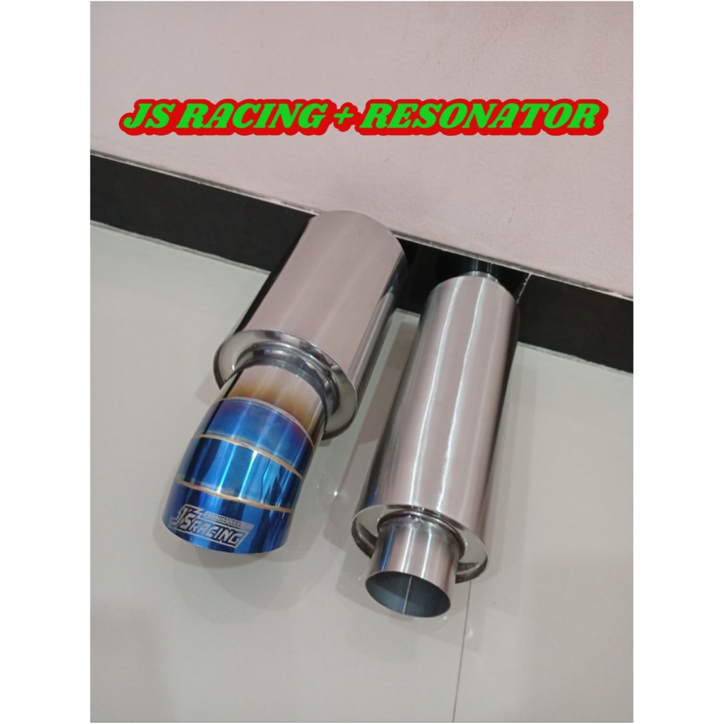 KNALPOT MOBIL JS RACING BASS & RESONATOR