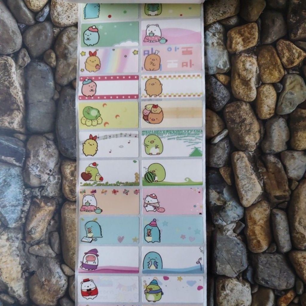 

STIKER LABEL NAMA WATERPROOF SUMIKO GURASHI TW