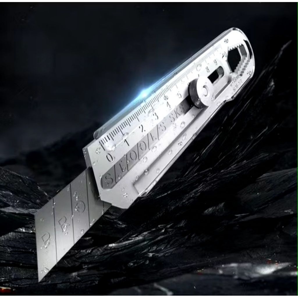 

Pisau Cutter Stainless Besi 9 in 1