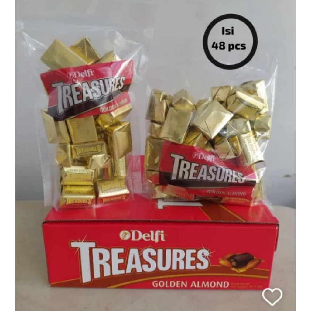 

Cokelat Delfi Treasures isi 48pcs Golden Almond dan Cookies n Cream
