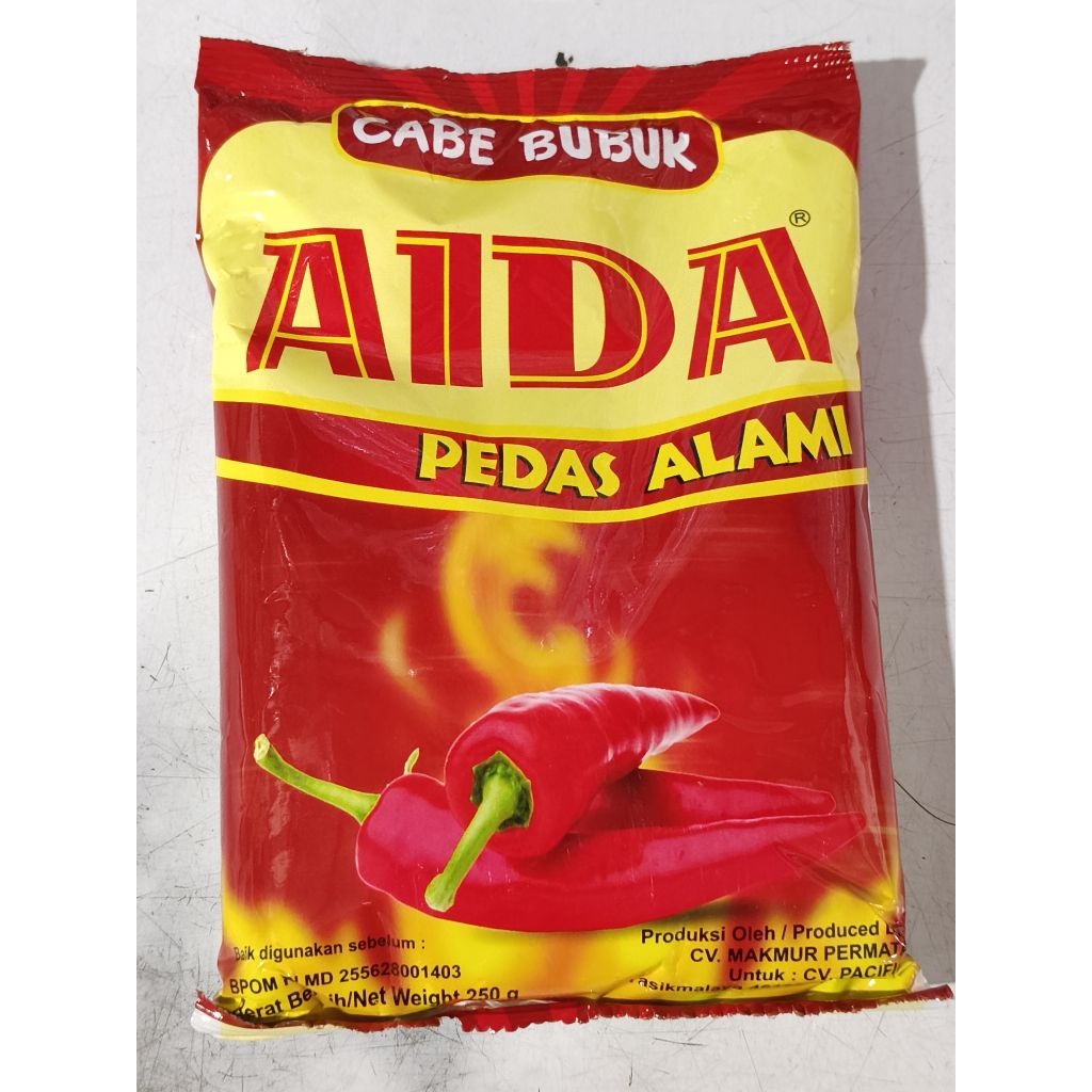 

Aida Cabe Bubuk 250 gr – Pedas Alami
