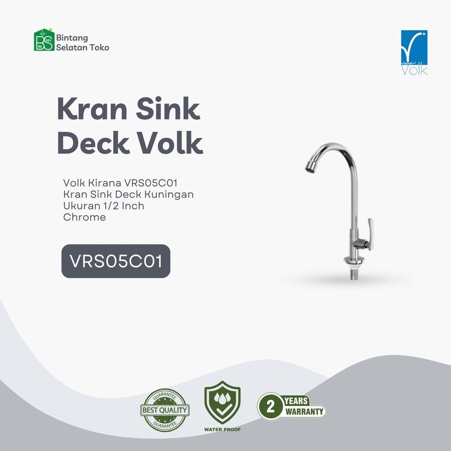 Kran Sink Dinding Volk / Kran Sink Deck Volk / Kran Cuci Piring - VRS05C01 DECK