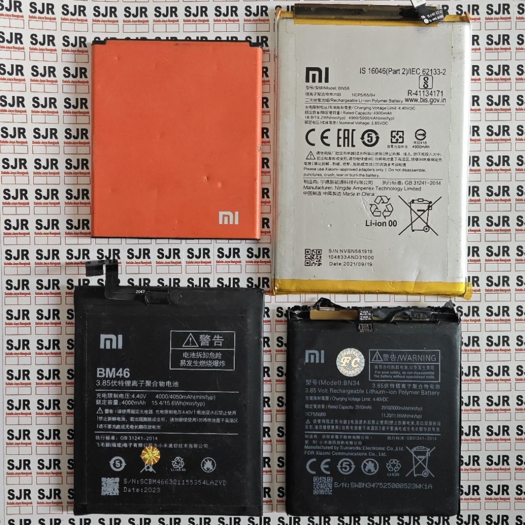 *Baterai Xiaomi Redmi Copotan Ori BM21 BN34 BN35 BN39 BN40 BM41 BM44 BM46 BM47 BN54