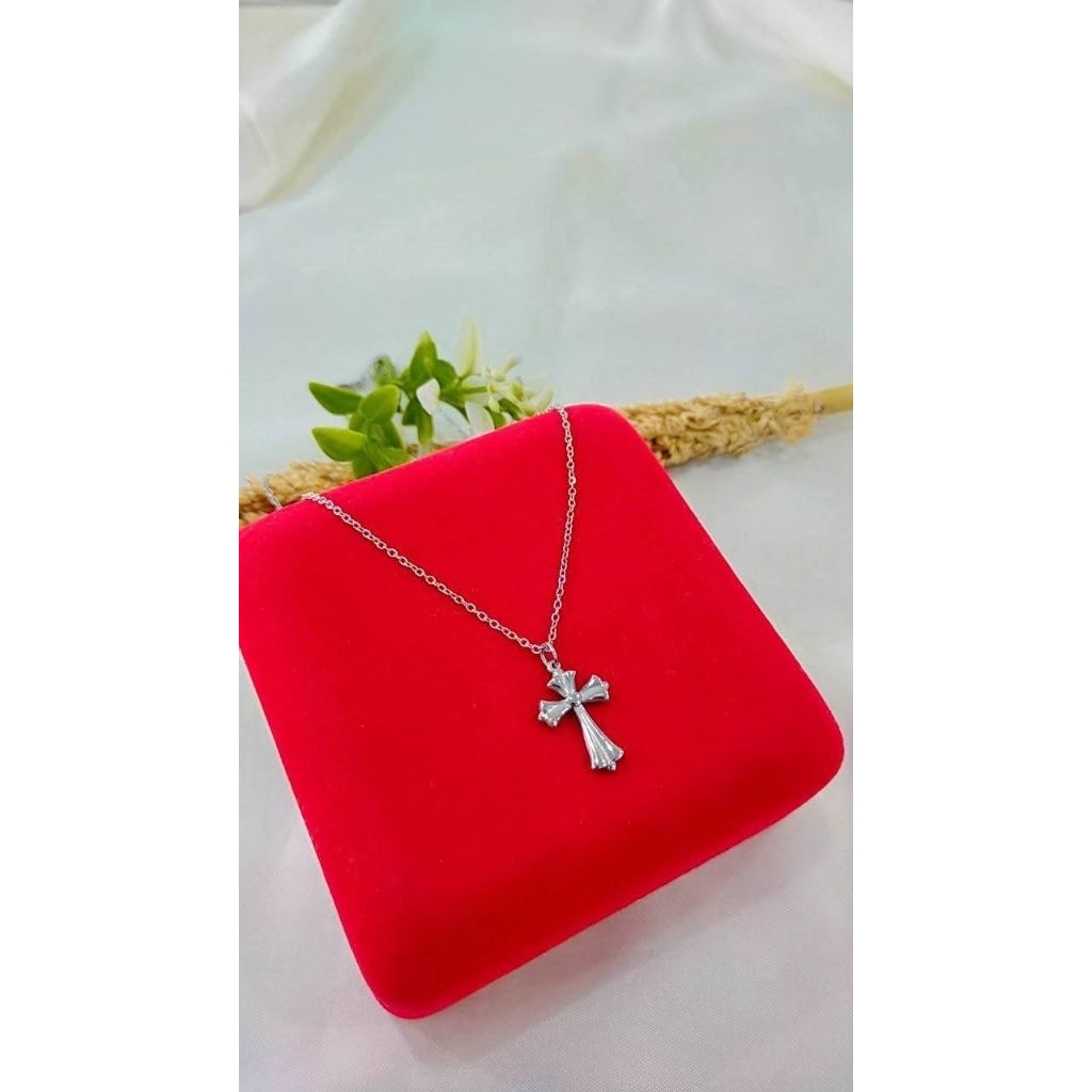 KALUNG + LIONTIN SALIB TITANIUM IMPORT ASLI