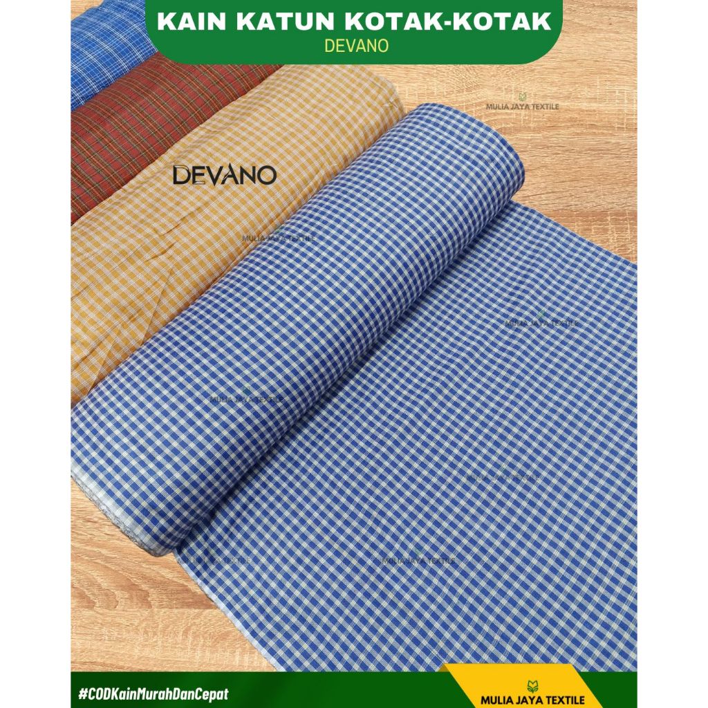 Kain Kotak-Kotak Premium Yarn Dyed Premium Seragam TK, Yayasan, PAUD - CDV