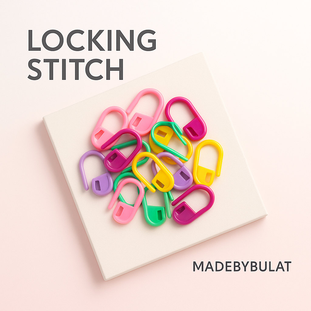 

MADEBYBULAT - 1 PCS LOCKING STITCH MARKER PENITI PENANDA KLIP RAJUT WARNA WARNI RANDOM