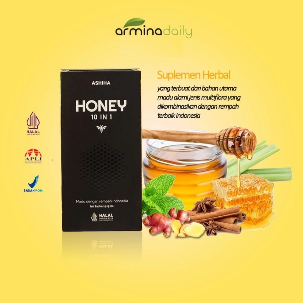 

Asiha honey rempah alami Arminadaily untuk kesehatan dan menjaga imun tubuh