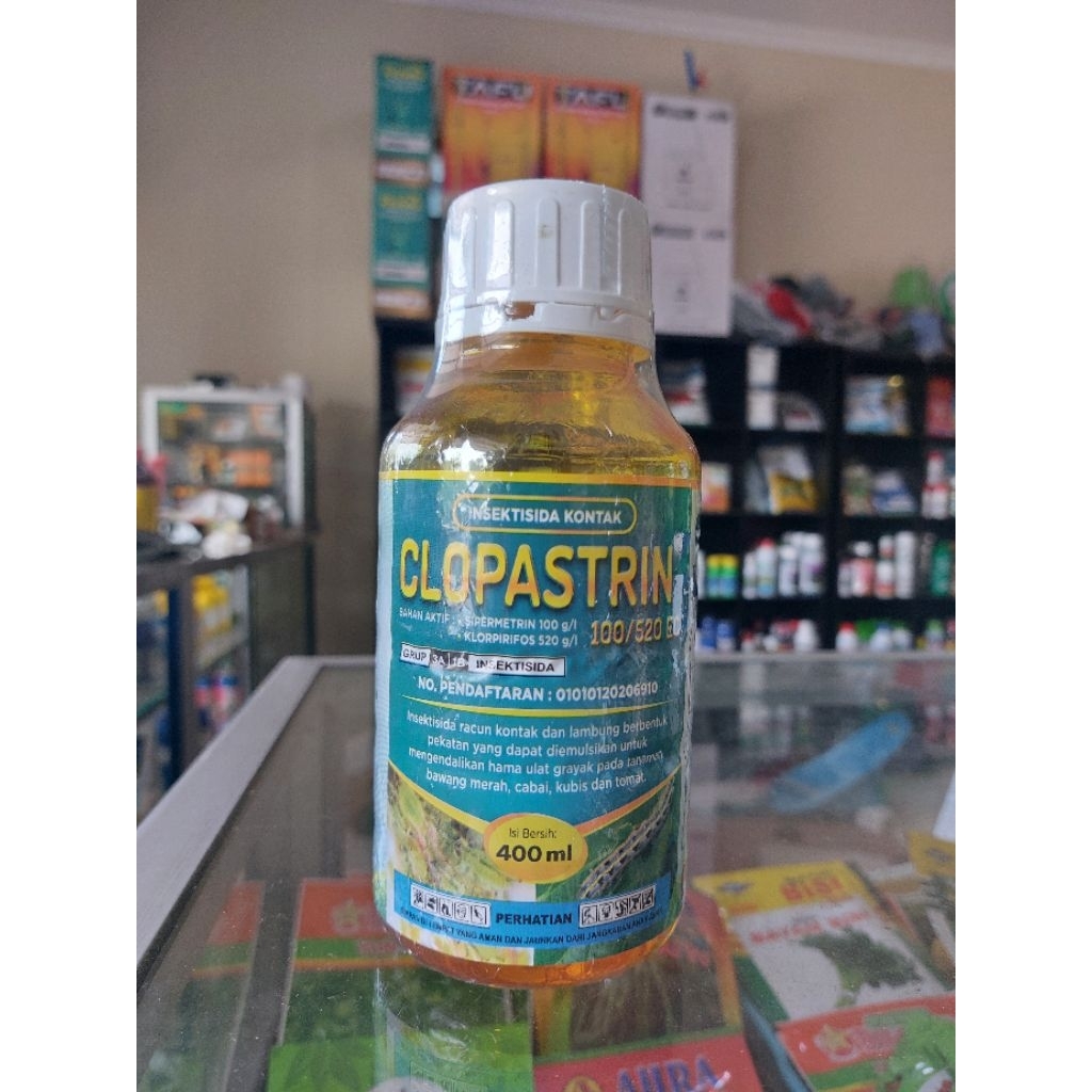 Insektisida CLOPASTRIN 620 EC Obat Ulat, Kupu dan Belalang 400 ML