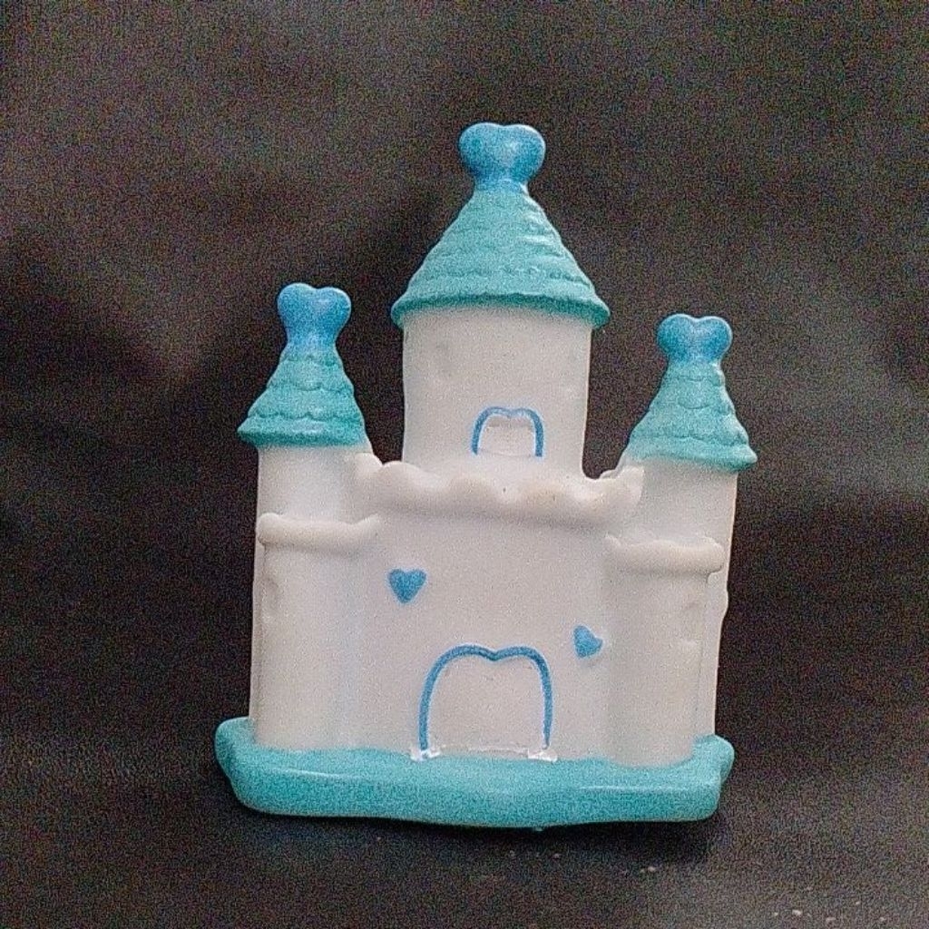 Miniatur mainan castle istana kecil boneka topper hiasan kue tart dekorasi cake ultah mini