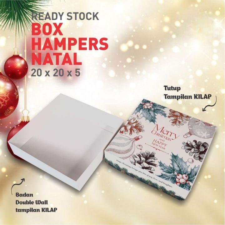 

Box Natal Kotak Roti Lapis Legit Dus Kue Brownies Merry Christmas Ukuran 20x20x5 cm