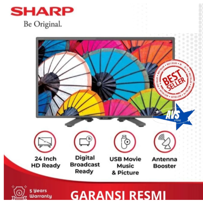 SHARP LED TV DIGITAL 24INCH 24HD15011I