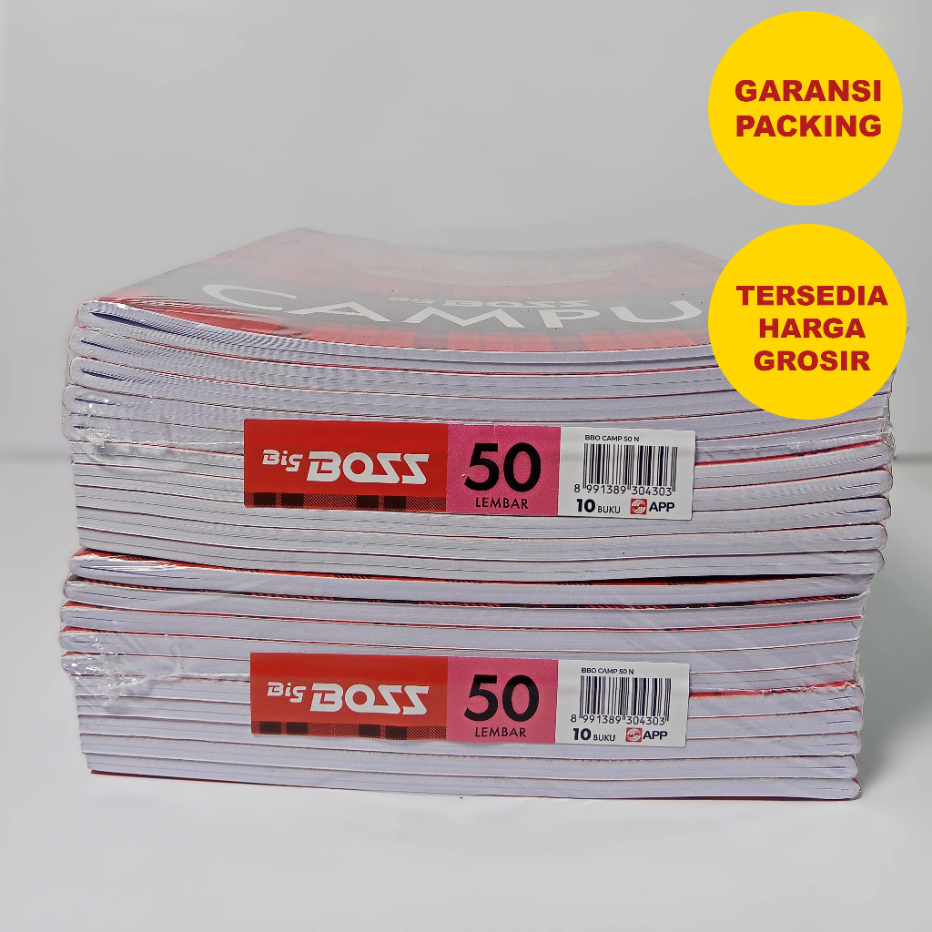 

BUKU TULIS SIDU BIG BOSS ISI 50 LEMBAR / BOXY CAMPUS BIG BOSS 50 LEMBAR - 10 BUKU | Buku Sekolah / Kantor.