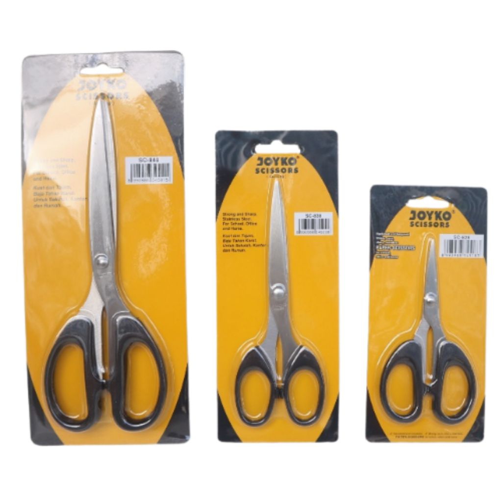 

[YOBANA] JOYKO SCISSORS GUNTING STAINLESS STEEL BESAR SEDANG KECIL