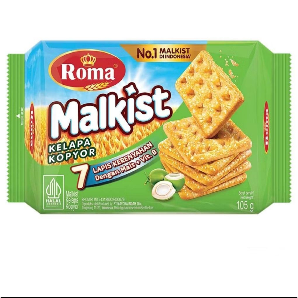 Roma biskuit malkist Kelapa Kopyor 105 gram