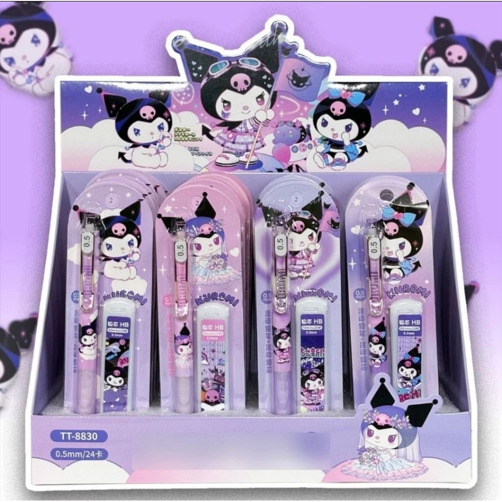 

SET PENSIL MEKANIK + ISI PENSIL KUROMI 0.5MM | PENSIL CETEK KUROMI SANRIO | PENSIL ISI KUROMI | ALAT TULIS SEKOLAH