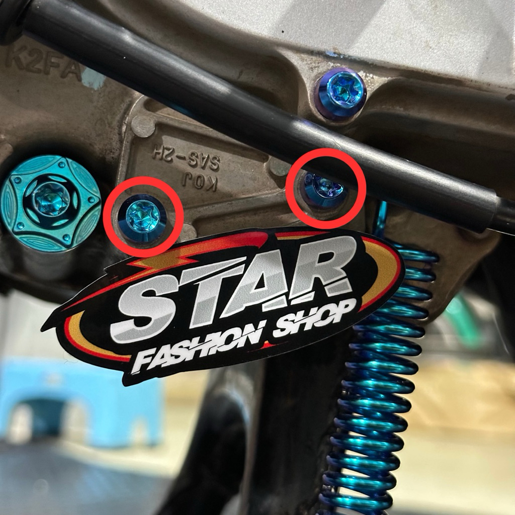 Baut Titanium Filter Oli Scoopy Donat set 2 pcs small head