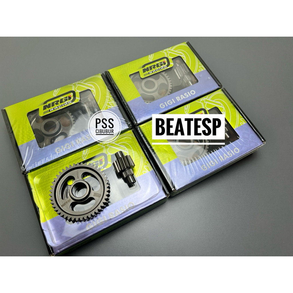 GIGI GIR GEAR RASIO NRGI RACING BEAT ESP SCOOPY ESP VARIO 110 ESP STATER  HALUS 13/44 13/45 14/43 14