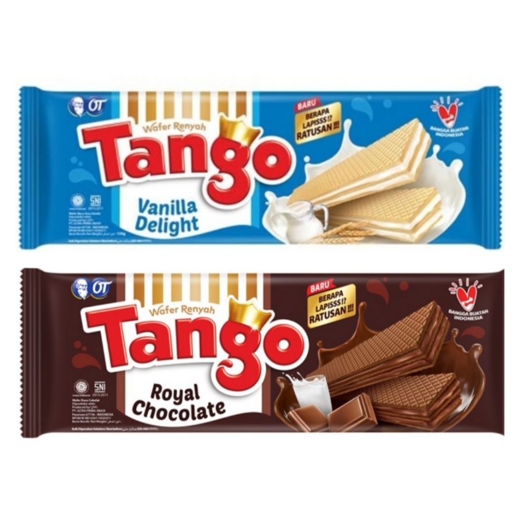 

Tango Wafer Long Vanilla Milk & cokelat 110gr