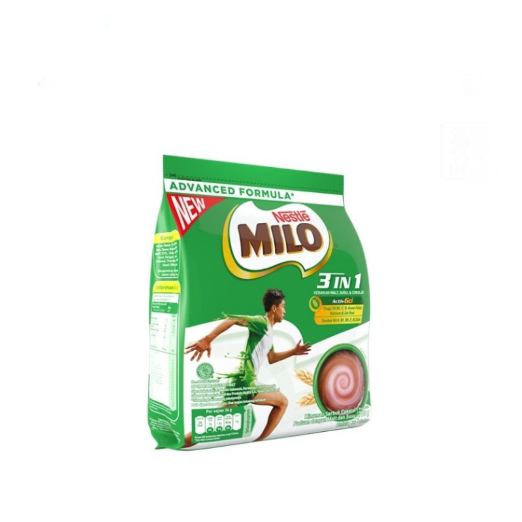 

Milo minuman serbuk coklat 3in 1 790 gram