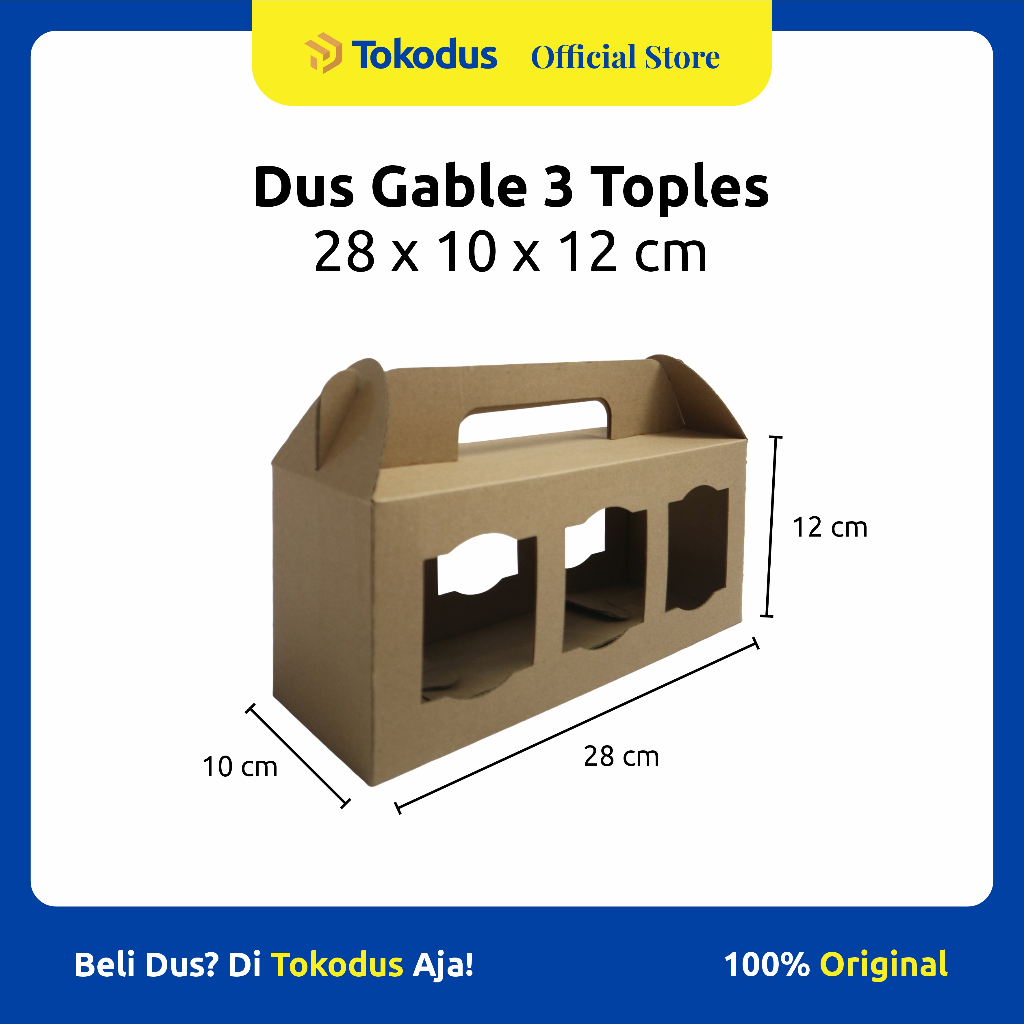 

Kardus Kue Kering / Box Toples Tabung Jar 600ml 28 x 10 x 12 cm Isi 3 Toples - Tokodus Katapang