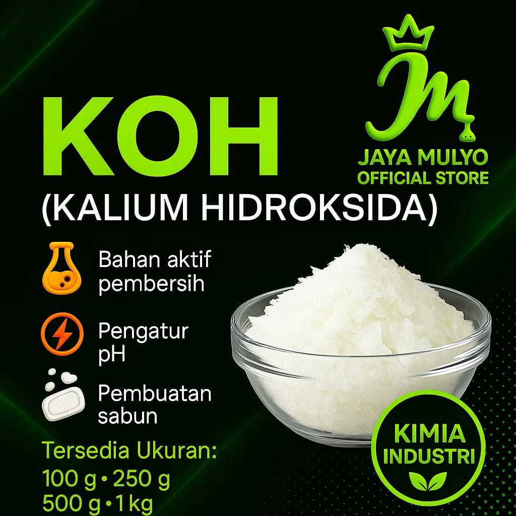 KOH 100 gr / Potassium Hydroxide / Potasium Hidroksida