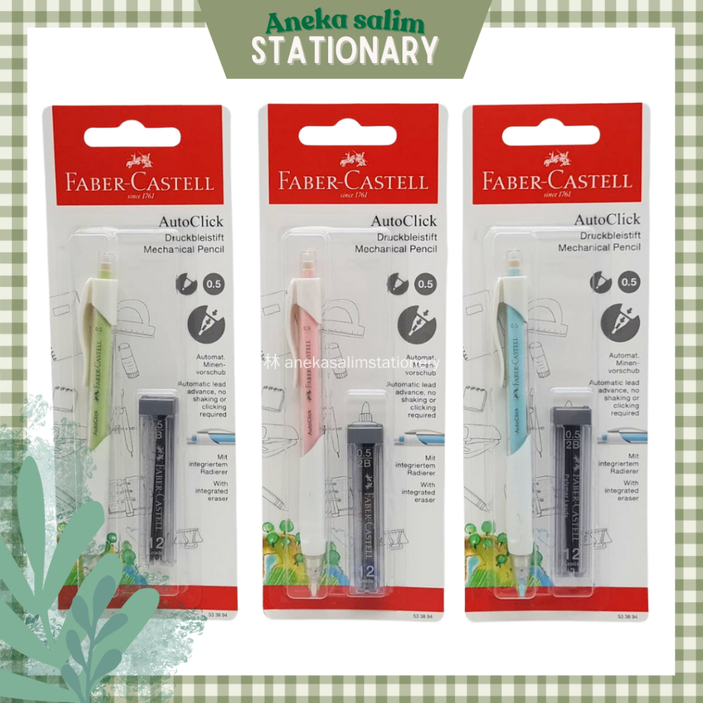 

Anekasalim - FABER CASTELL Pensil mekanik + isi 0.5 2B 533894