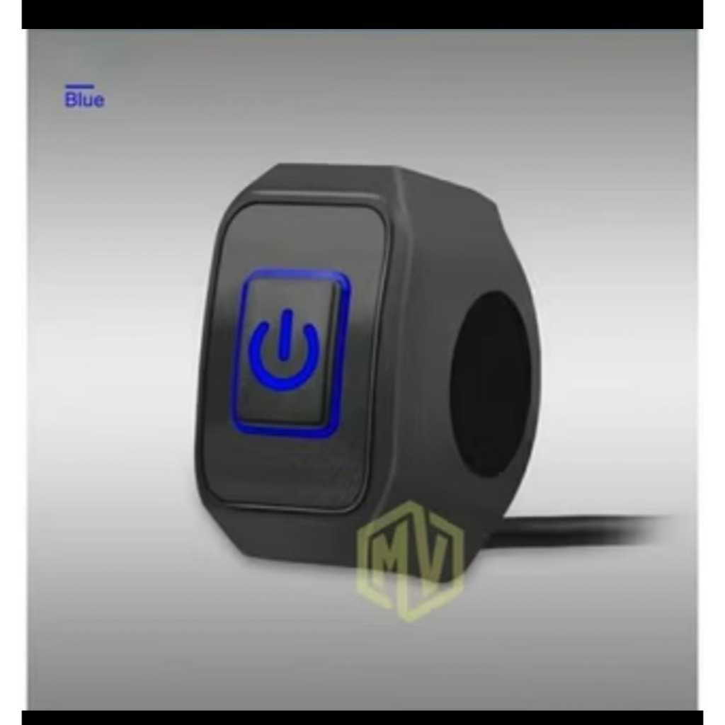Saklar On Off Lampu Nyala LED Holder On Off Lampu Utama Motor Nyala LED Anti Air Cocok Untuk Motor R