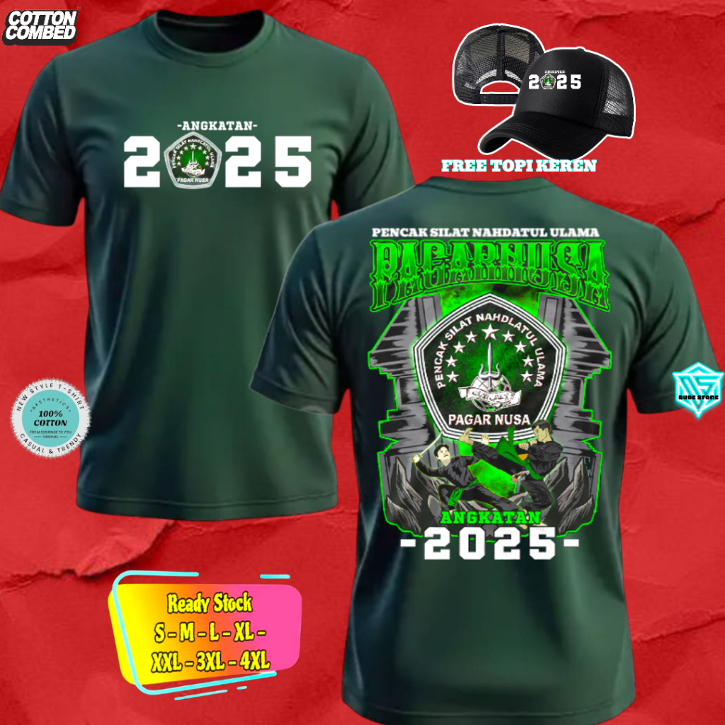 DUDESTORE CLTHING DISTRO KAOS BELADIRI PAGAR NUSA ANGKATAN 2025 BISA REQUEST TAHUN ANGKATAN DESIGN K