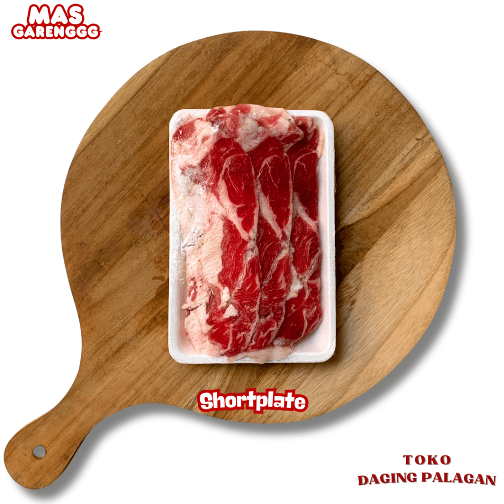 

Daging Slice Shortplate, Lowfat, Slice Meltique Wagyu, Saikoro Wagyu