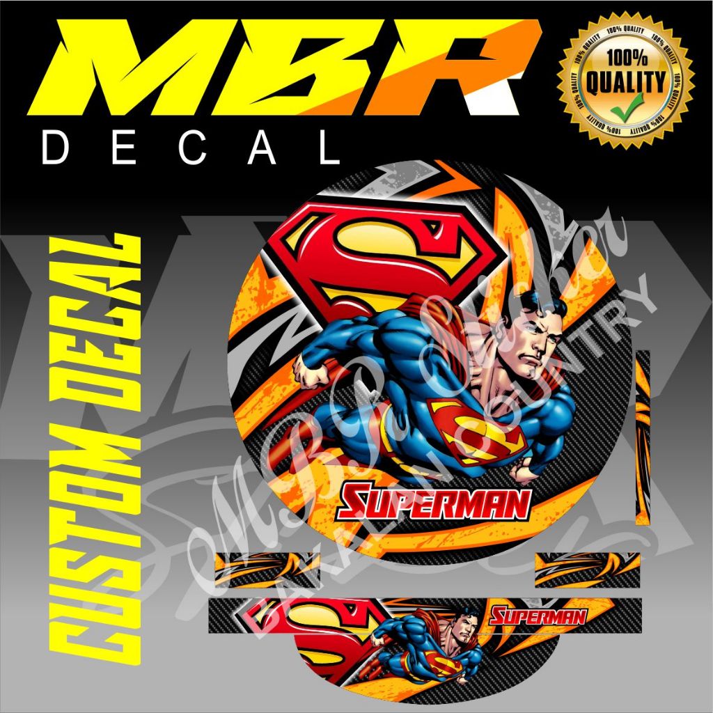 DECAL SANGKAR MURAI SUPERMAN,stiker sangkar murai superman