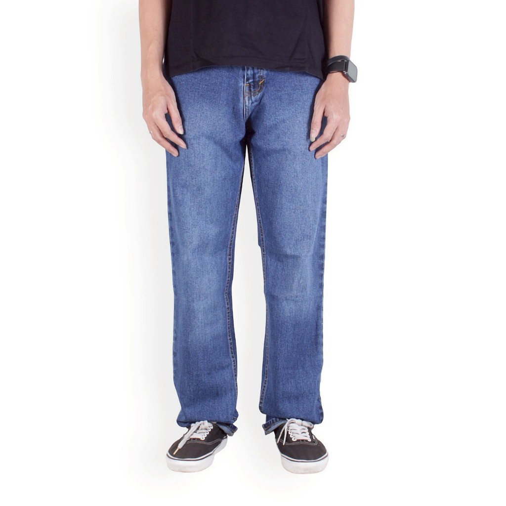NAKENT - JEANS DENIM REGULER - BIO WASH // BIO BLEACH // BIOTHINK - WASHING SPRAY - LONGPANTS // CEL