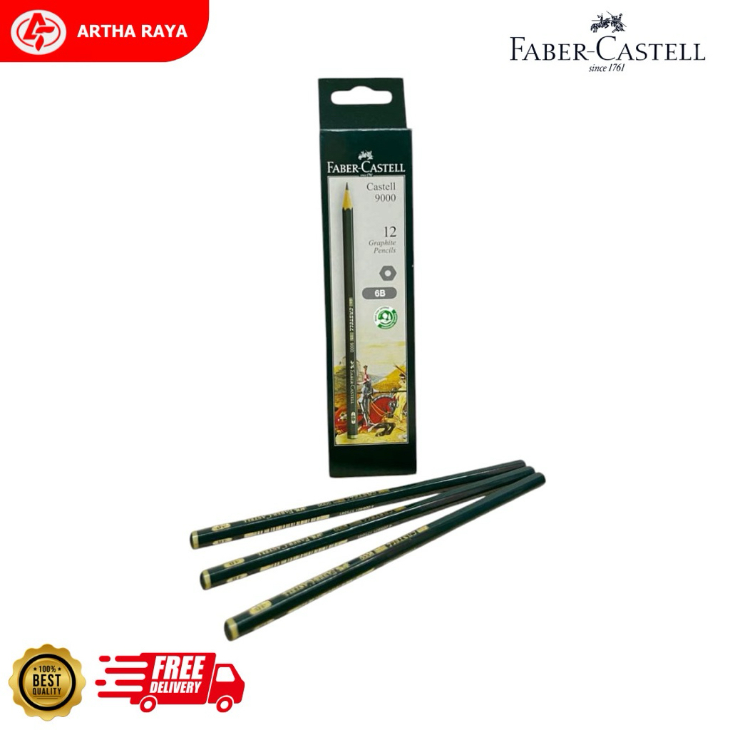 

Pensil Faber Castell 9000 Tipe 6B satuan (1 PCS)