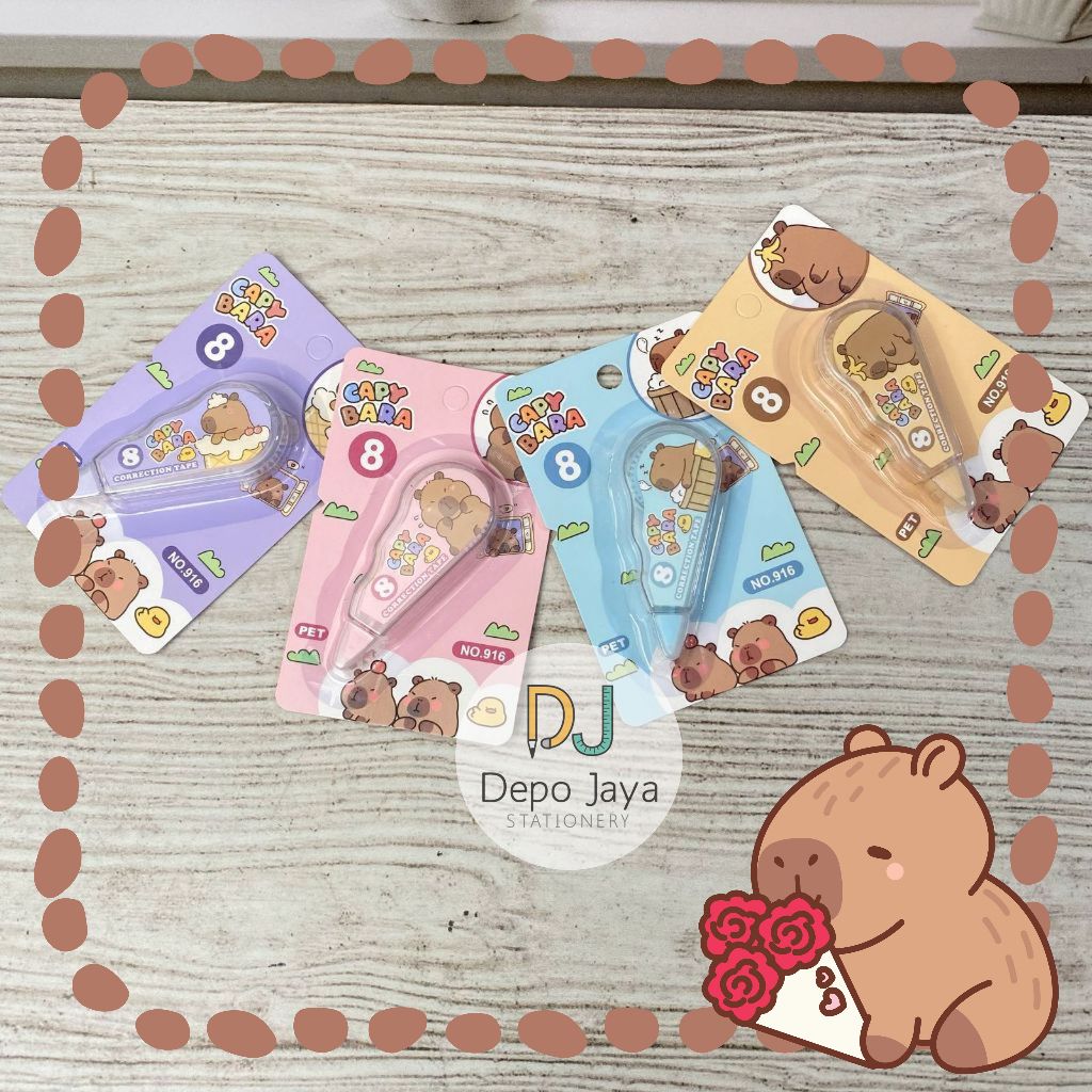 

Correction Tape capybara/ Tip-ex / Correction tape fancy / Tip-ex fancy 916