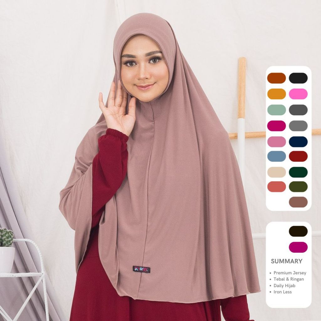 Hijab Instan Syari Panjang  Premium ORI Branded Kakakeyza