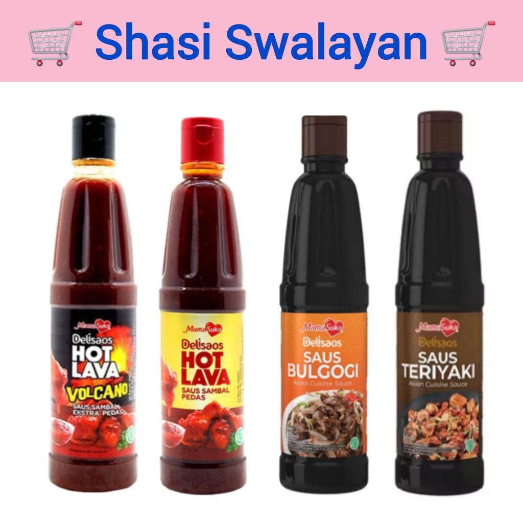 

MAMASUKA DELISAOS Botol 260ml - Hot Lava/ Bulgogi/ Teriyaki