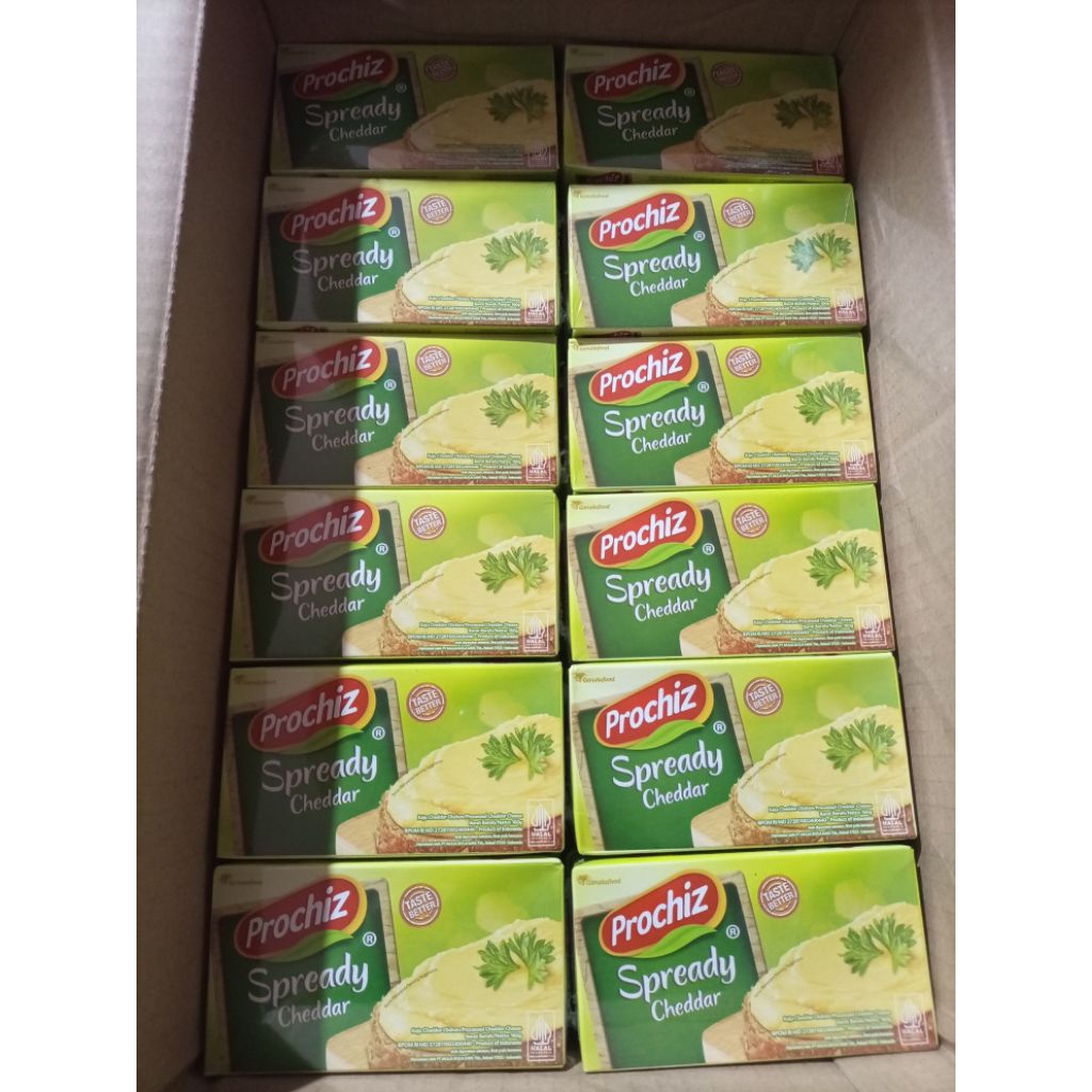 

READY PROCHIZ SPREADY KEJU OLES & PROCHIZ MOZARELLA KEMASAN 160GRAM
