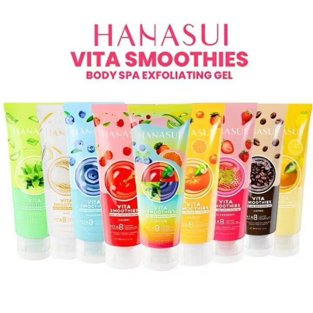 Hanasui vita smoothies body spa exfoliating gel // hanasui body spa