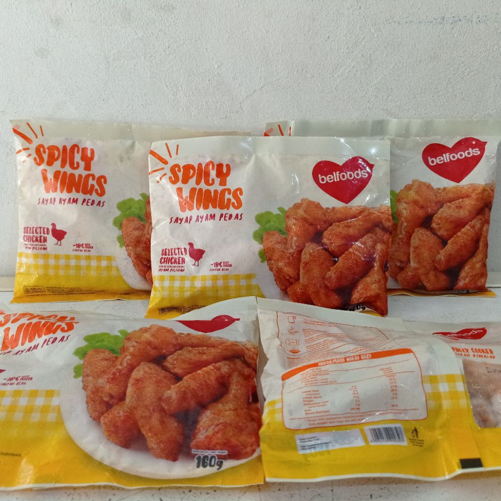 

Belfoods spicy wings 160 gram | sayap ayam pedas