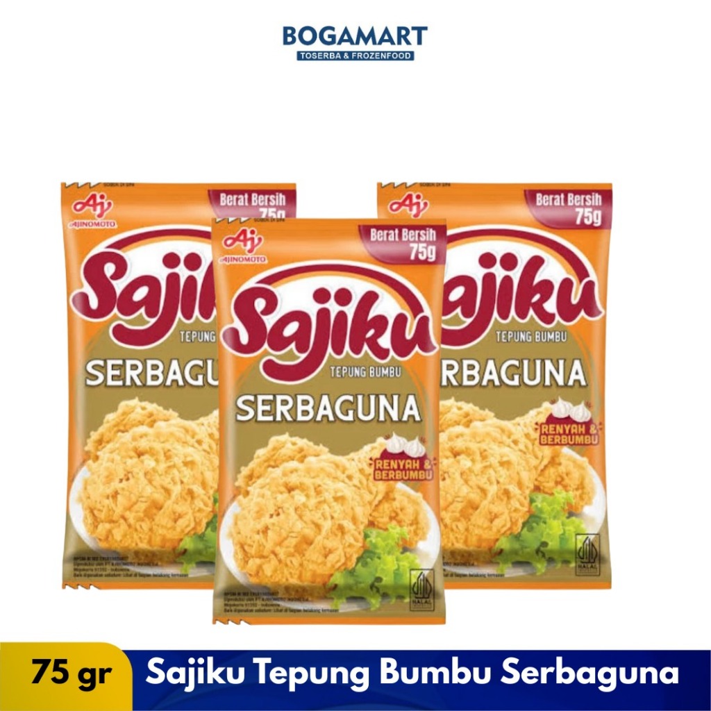 

Tepung Bumbu Sajiku Serbaguna 75g 1Pcs