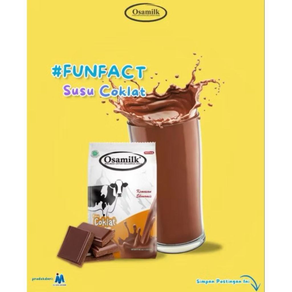 

[ Baru ] - Osamilk 300gr rasa coklat & vanila