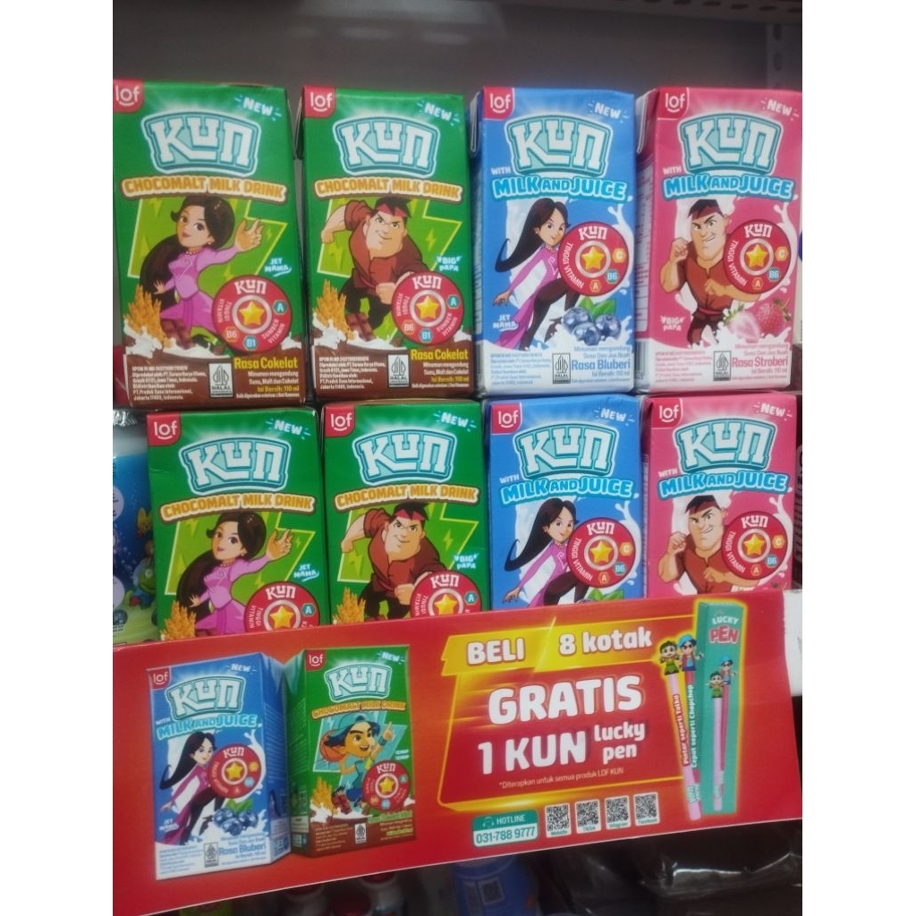 

Susu KUN milk and juice (SUSU UHT)