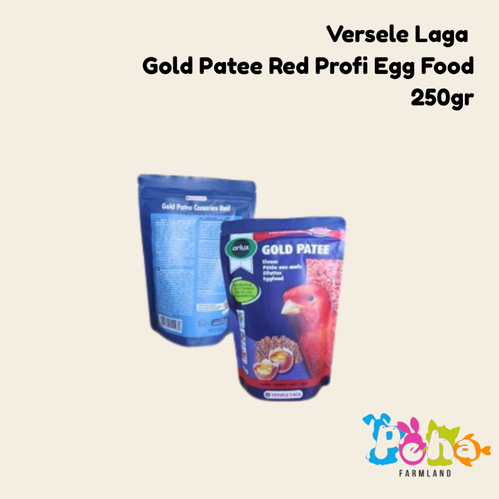 Versele Laga Gold Patee Red Pakan Burung Kenari Merah Versele Laga Profi Egg Food 250GR Lovebird Ken