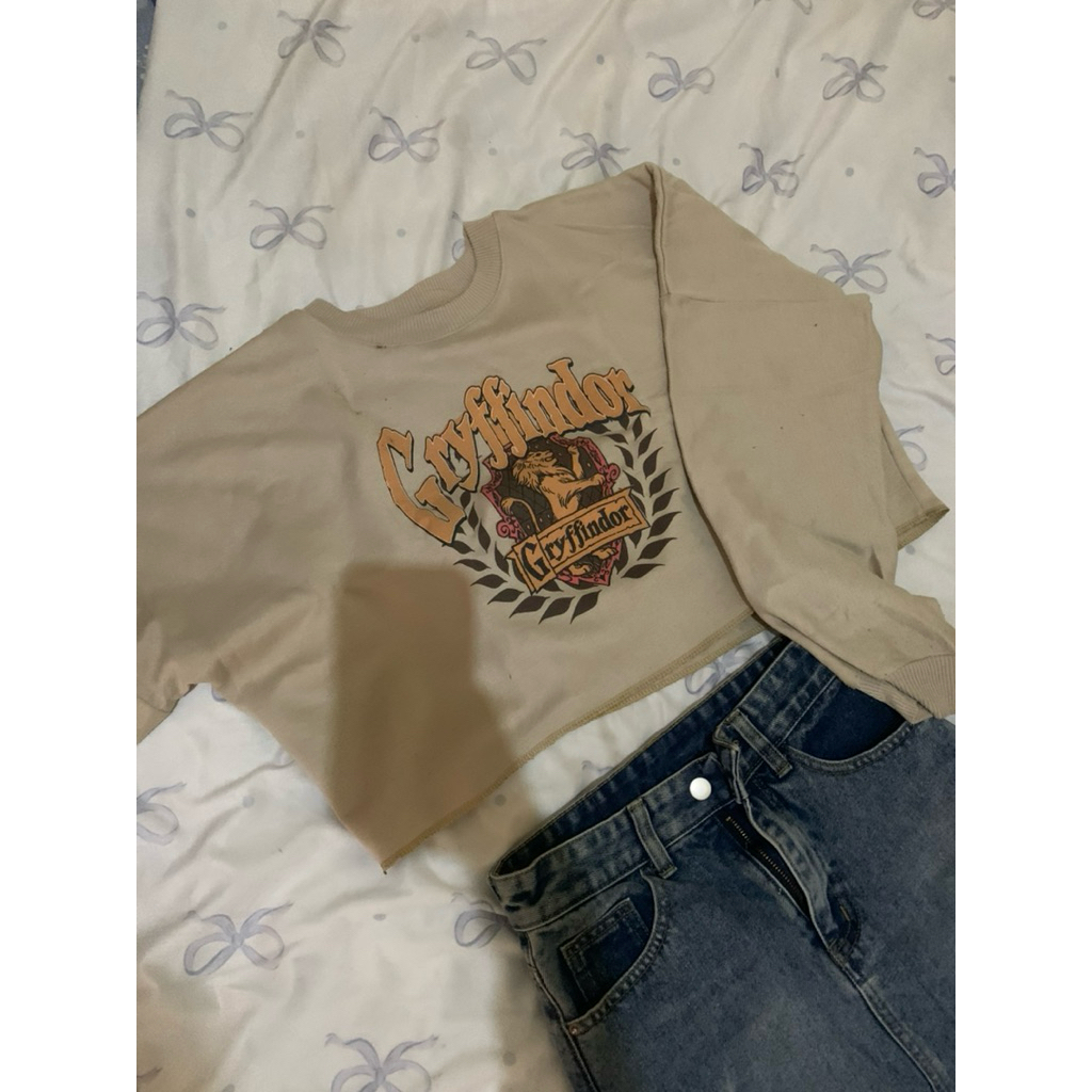 Preloved Sweater Gryffindor Crop