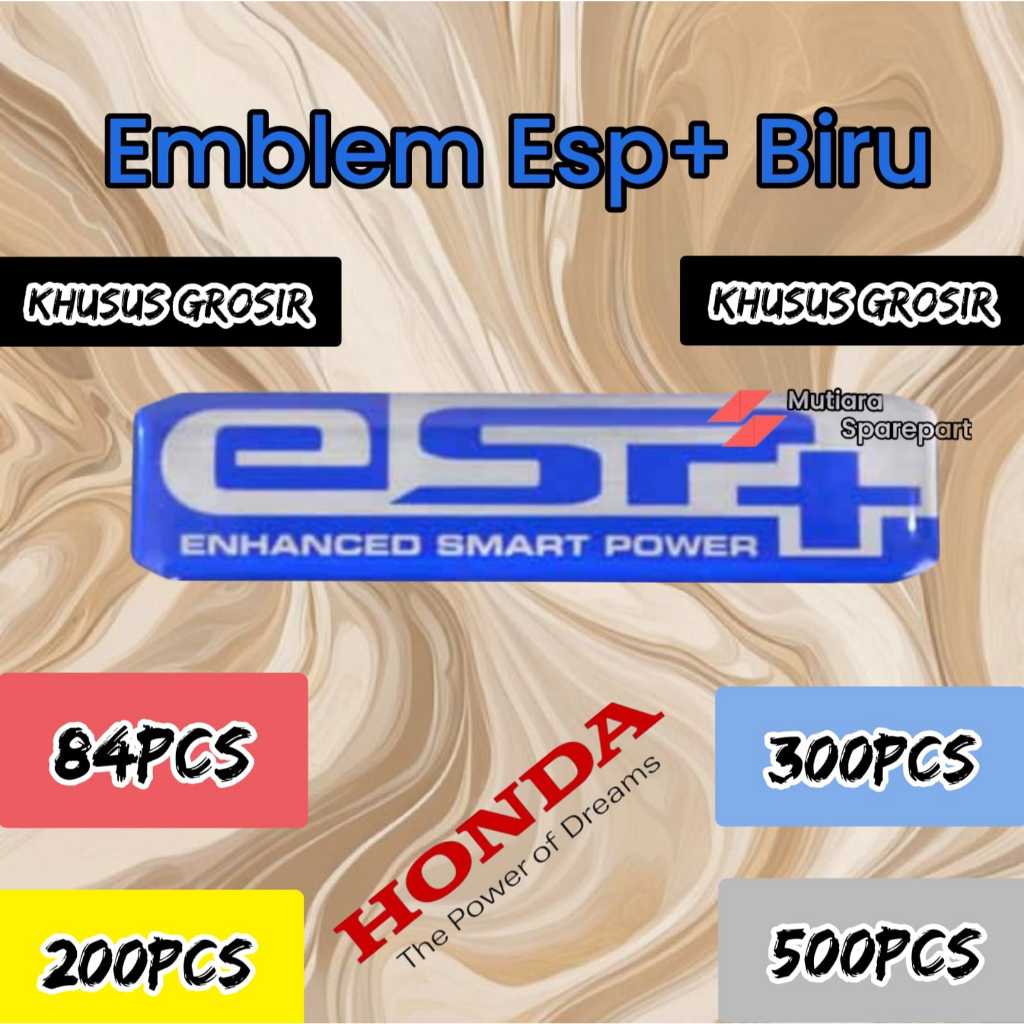 PAKET GROSIR Stiker emblem esp honda beat vario scoopy pcx harga 1pcs / emblem timbul esp honda vari