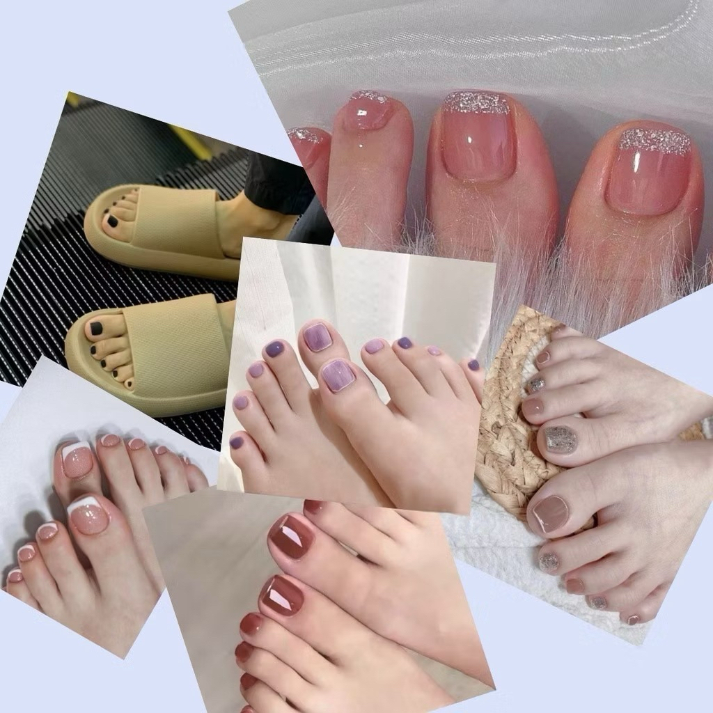 Gratis Lem Kuku Palsu Kaki / Kuku Kaki Palsu / Kuku Palsu untuk Kaki